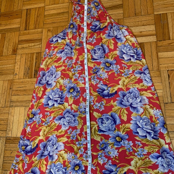 NEW FUNKY FLORAL SLEEVELESS FLORAL DRESS SUNDRESS BIG FLOWER PATTERN DRESS - Picture 14 of 14